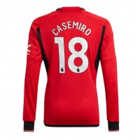 Manchester United Casemiro #18 Kotipaita 2023-24 Pitkähihainen